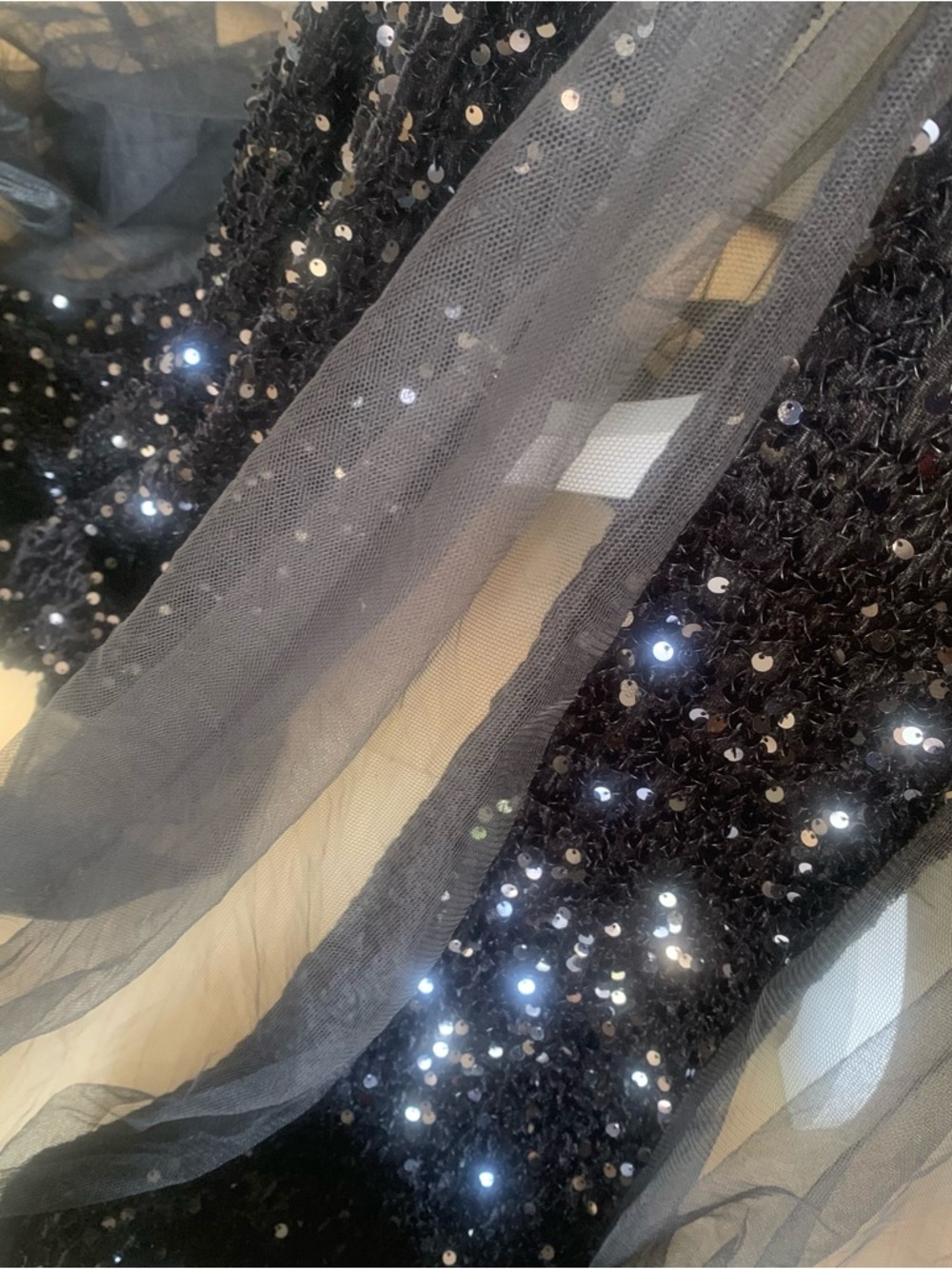Twilight black sequin gown Size 1X from Fashion Nova. - Picture 13 of 16